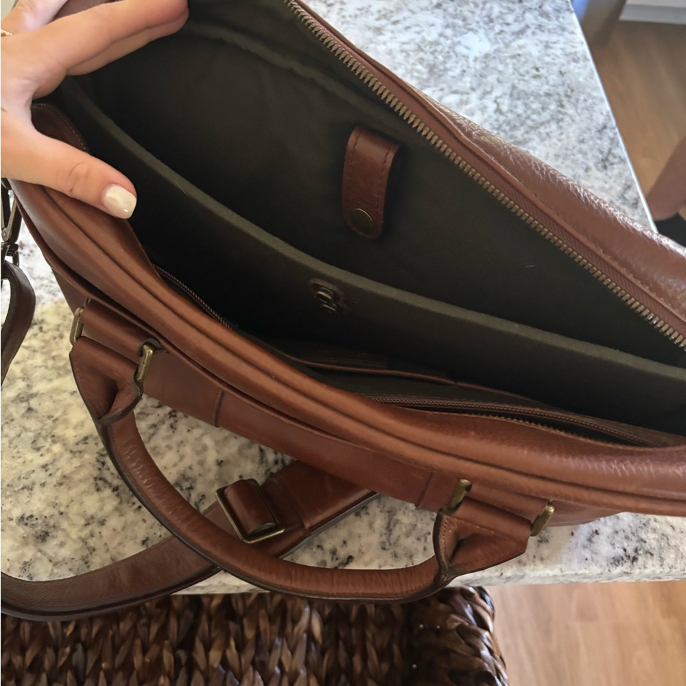 Ted Baker Tan Leather Duffel Bag - Picture 2 of 2